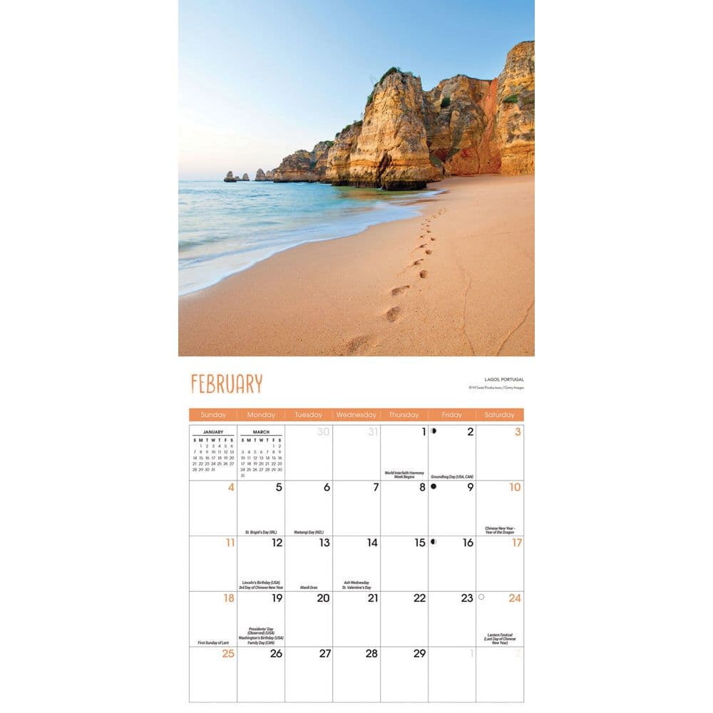 Beaches 2024 Mini Wall Calendar - Calendars.com