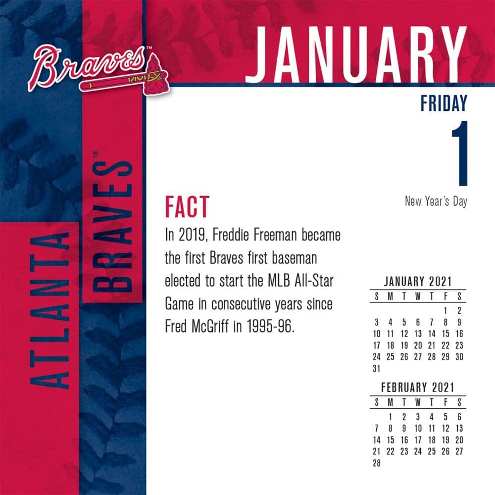 Atlanta Braves Desk Calendar