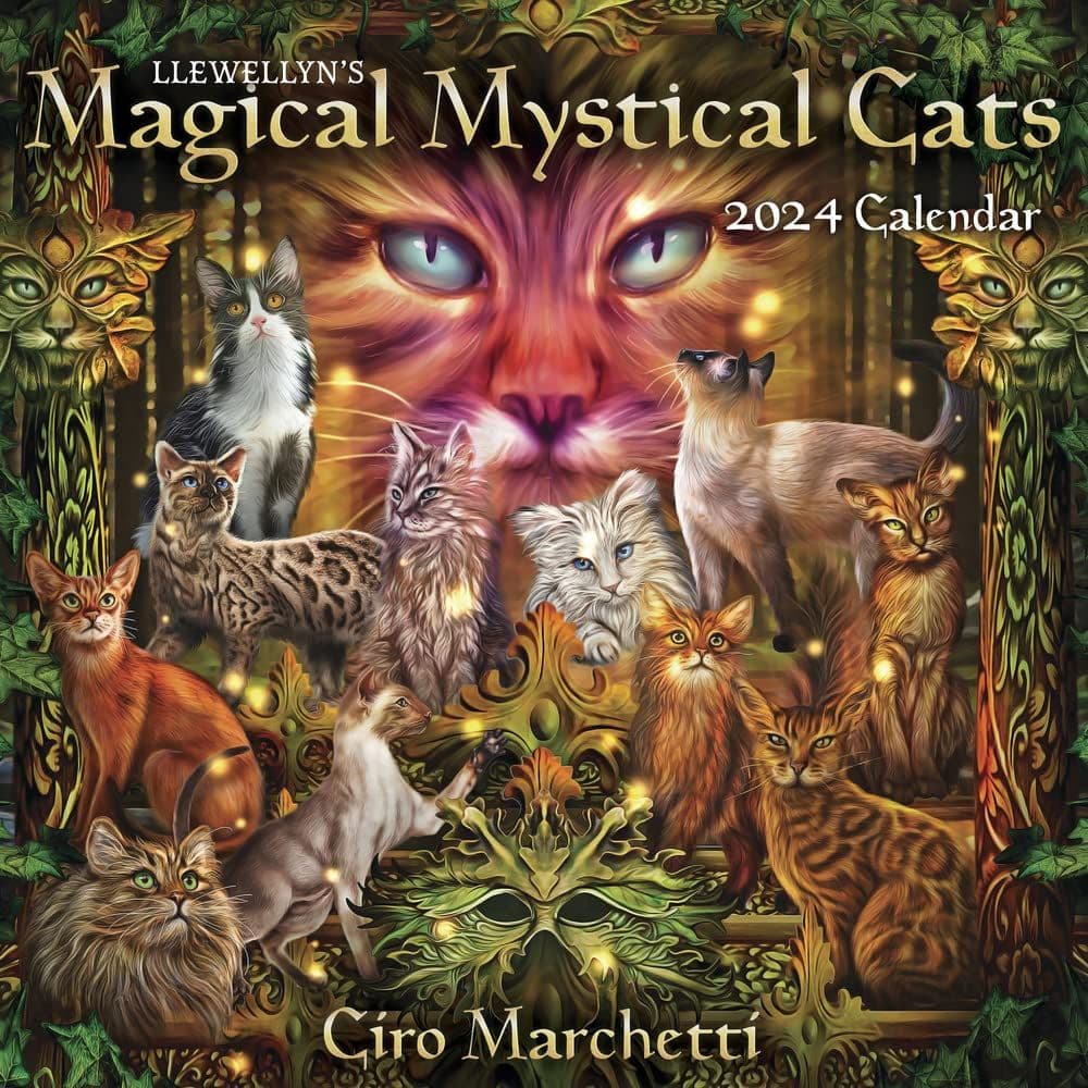 Llewellyn S 2025 Magical Mystical Cats Calendar