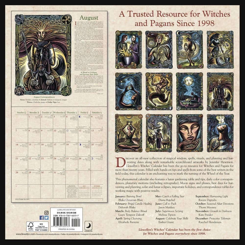 Witches 2022 Wall Calendar - Calendars.com