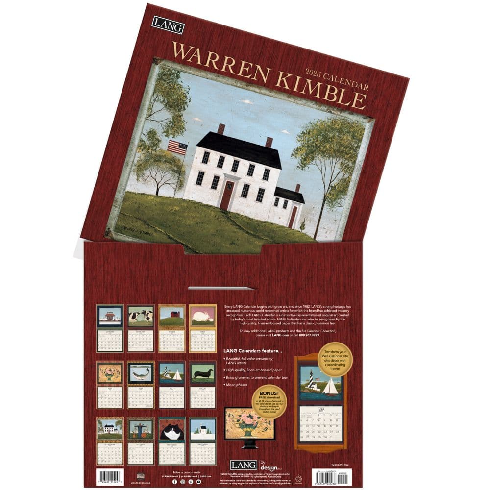 Warren Kimble 2026 Wall Calendar by Warren Kimble Third Alternate Image
