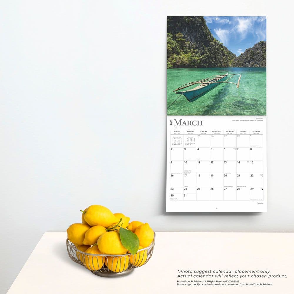 Paradise 2025 Wall Calendar Fourth Alternate Image width=&quot;1000&quot; height=&quot;1000&quot;