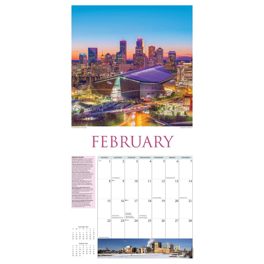 Twin Cities Events 2026 Wall Calendar Second Alternate Image