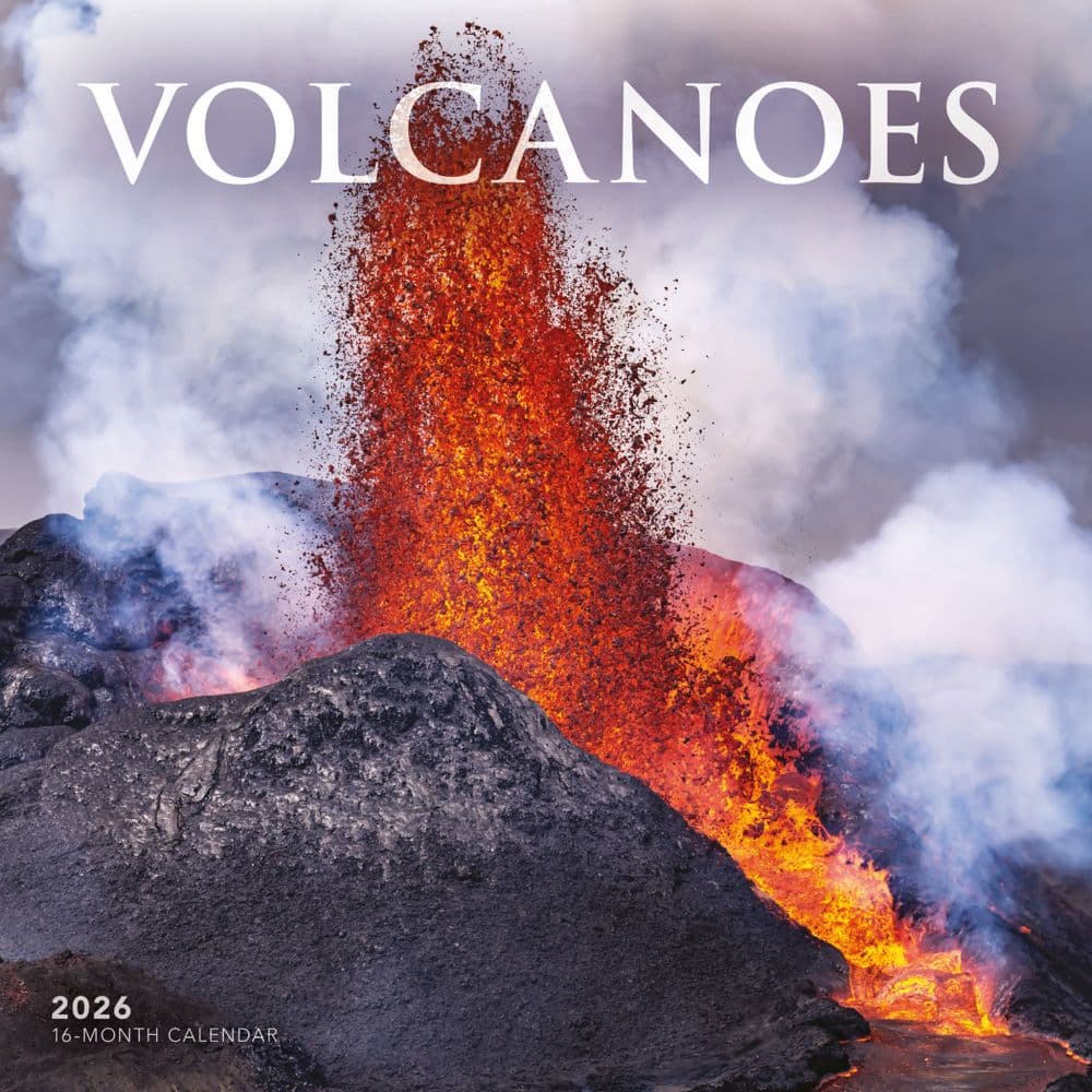 Volcanoes 2026 Wall Calendar Main Image