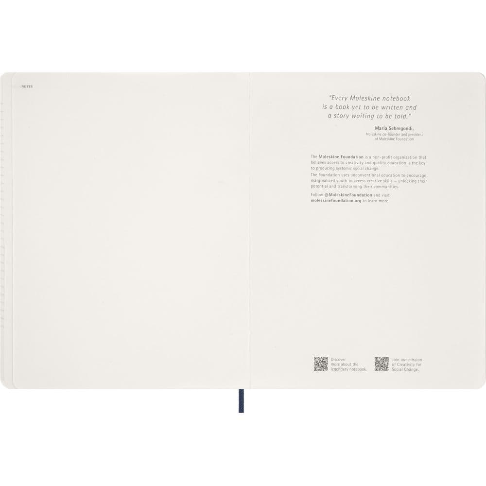 Moleskine Sapphire Blue Soft Cover 2027 Weekly Planner Seventh Alternate Image