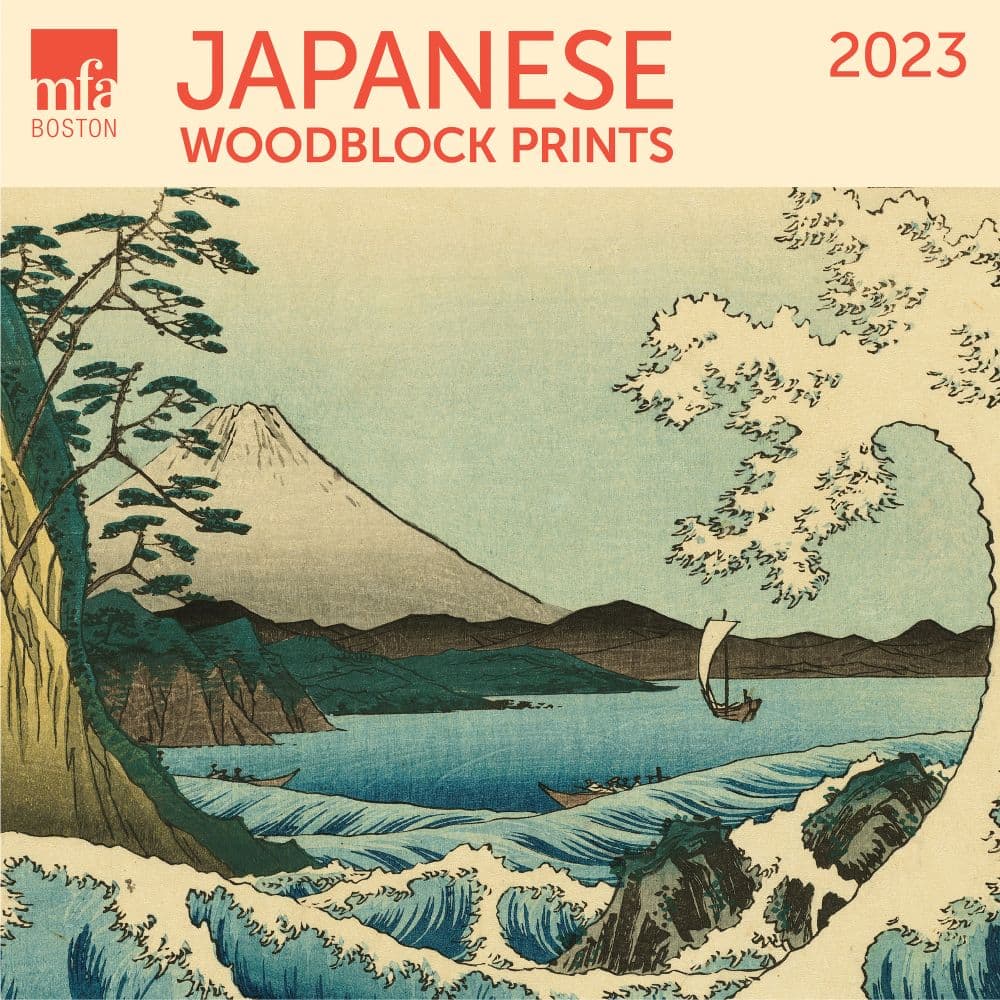 Ziga Media Japanese Woodblocks MFA 2023 Wall Calendar