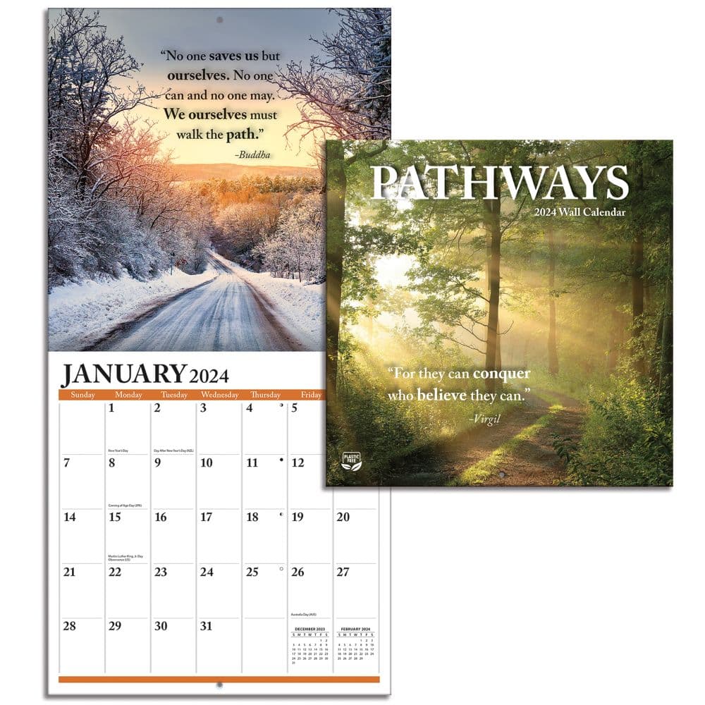 Pathways Photo 2024 Mini Wall Calendar Fourth Alternate Image width=&quot;1000&quot; height=&quot;1000&quot;