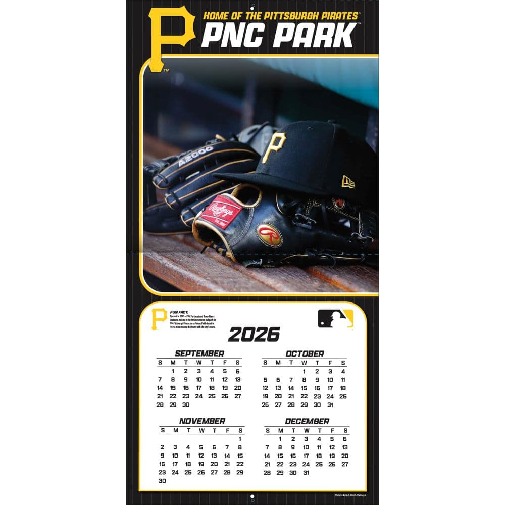 MLB Pittsburgh Pirates PNC Park 2027 Wall Calendar Second  Alternate Image