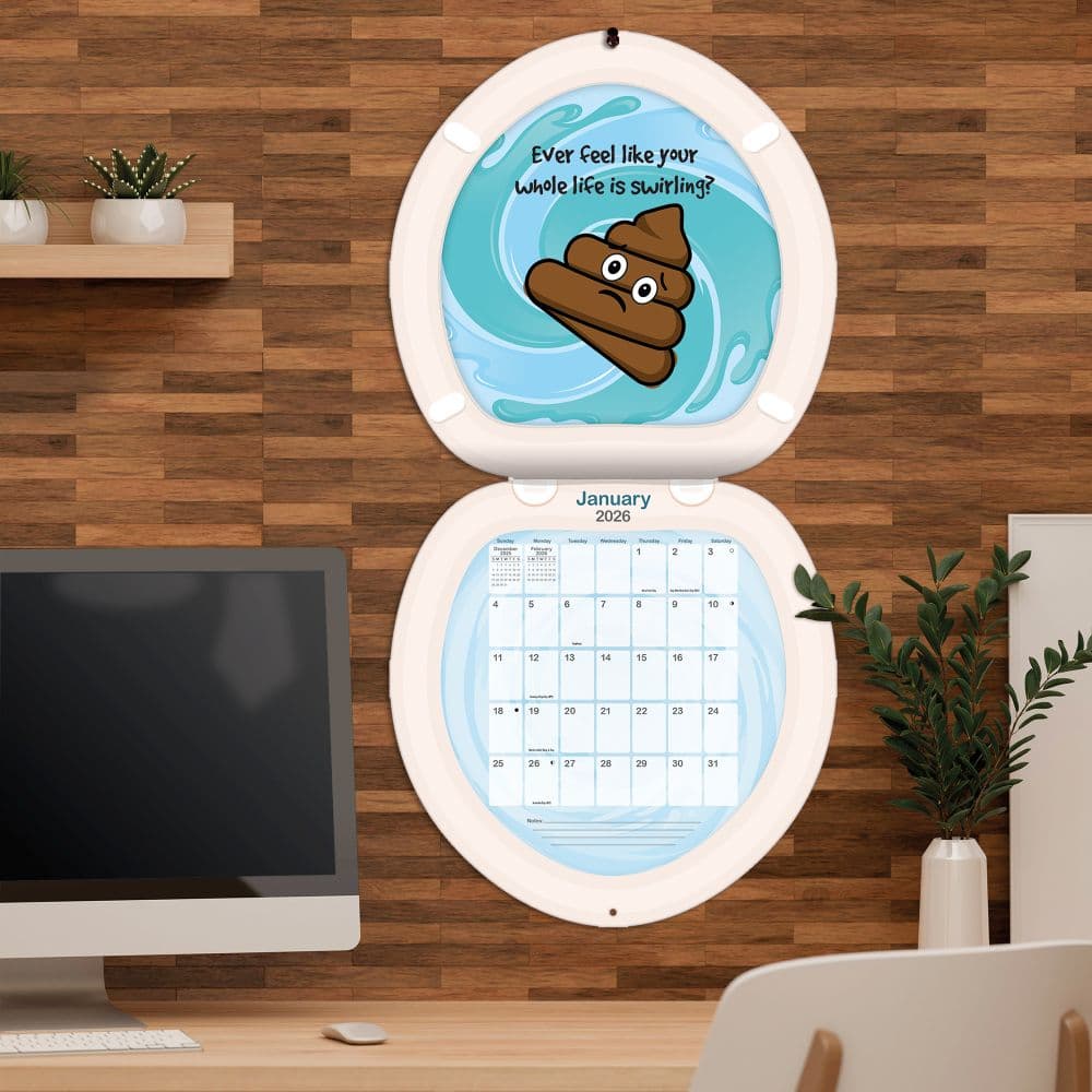 カレンダー・スケジュール The Empathist Hole Calendar Poo Happens 2026 Wall Calendar - Calendars.com