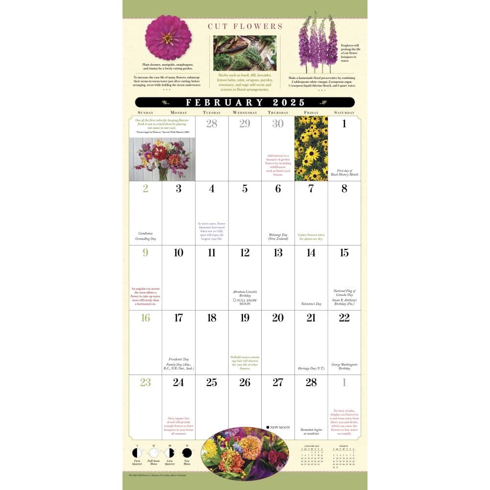 Old Farmers Almanac Everyday Advice 2025 Wall Calendar Third Alternate Image width=&quot;1000&quot; height=&quot;1000&quot;