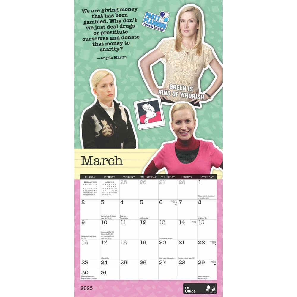 Office 2025 Mini Wall Calendar Alt2