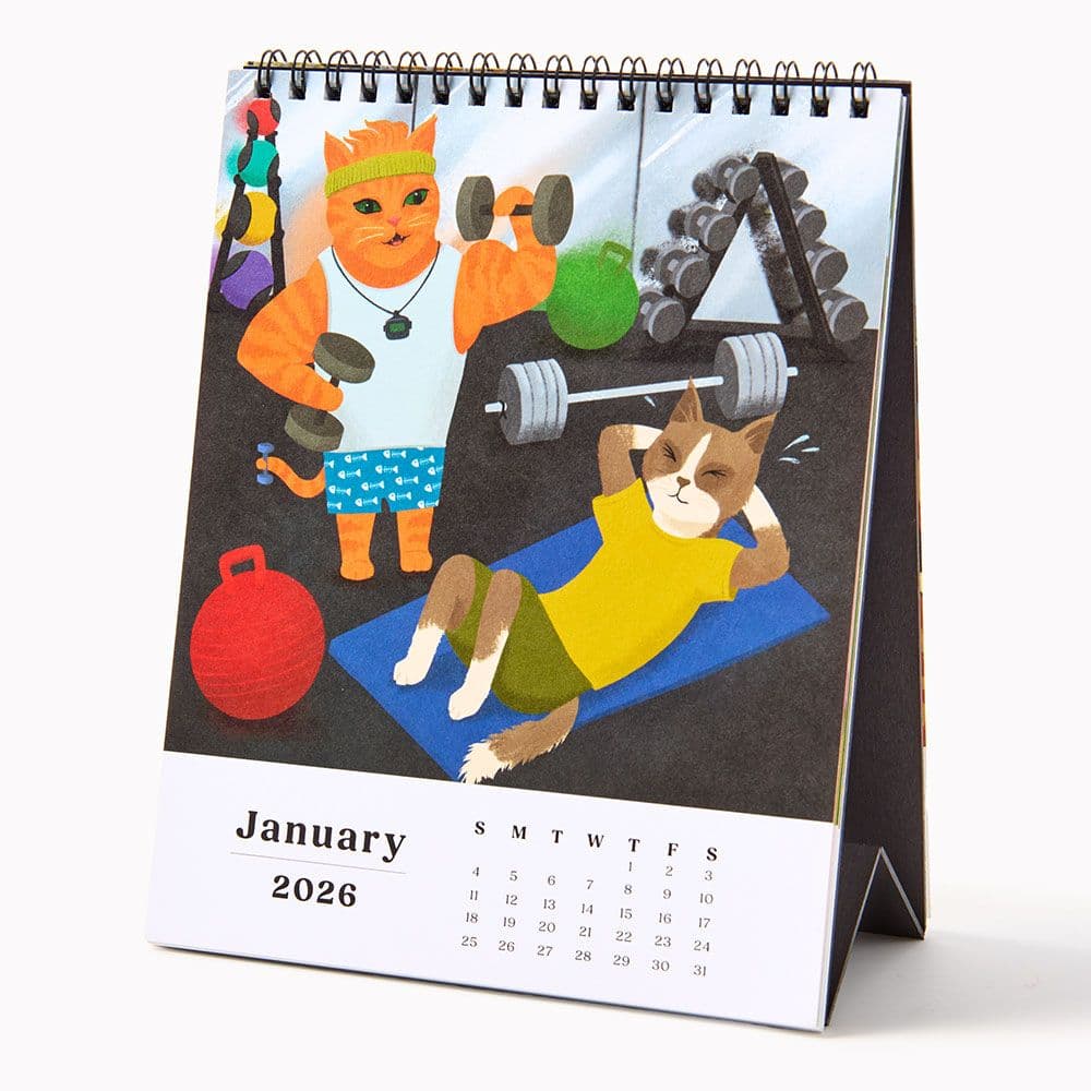 Catitude 2026 Easel Desk Calendar Second Alternate image
