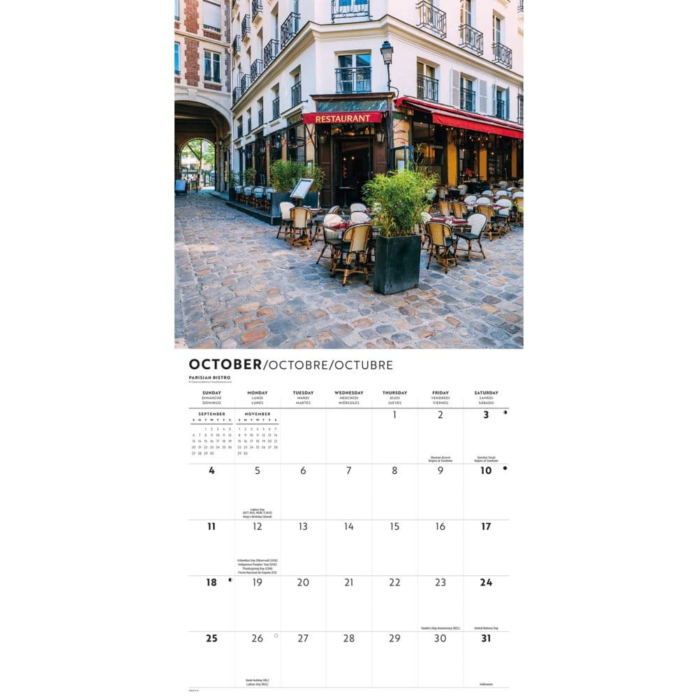 Parisian Lifestyle 2026 Wall Calendar Fourth Alternate Image