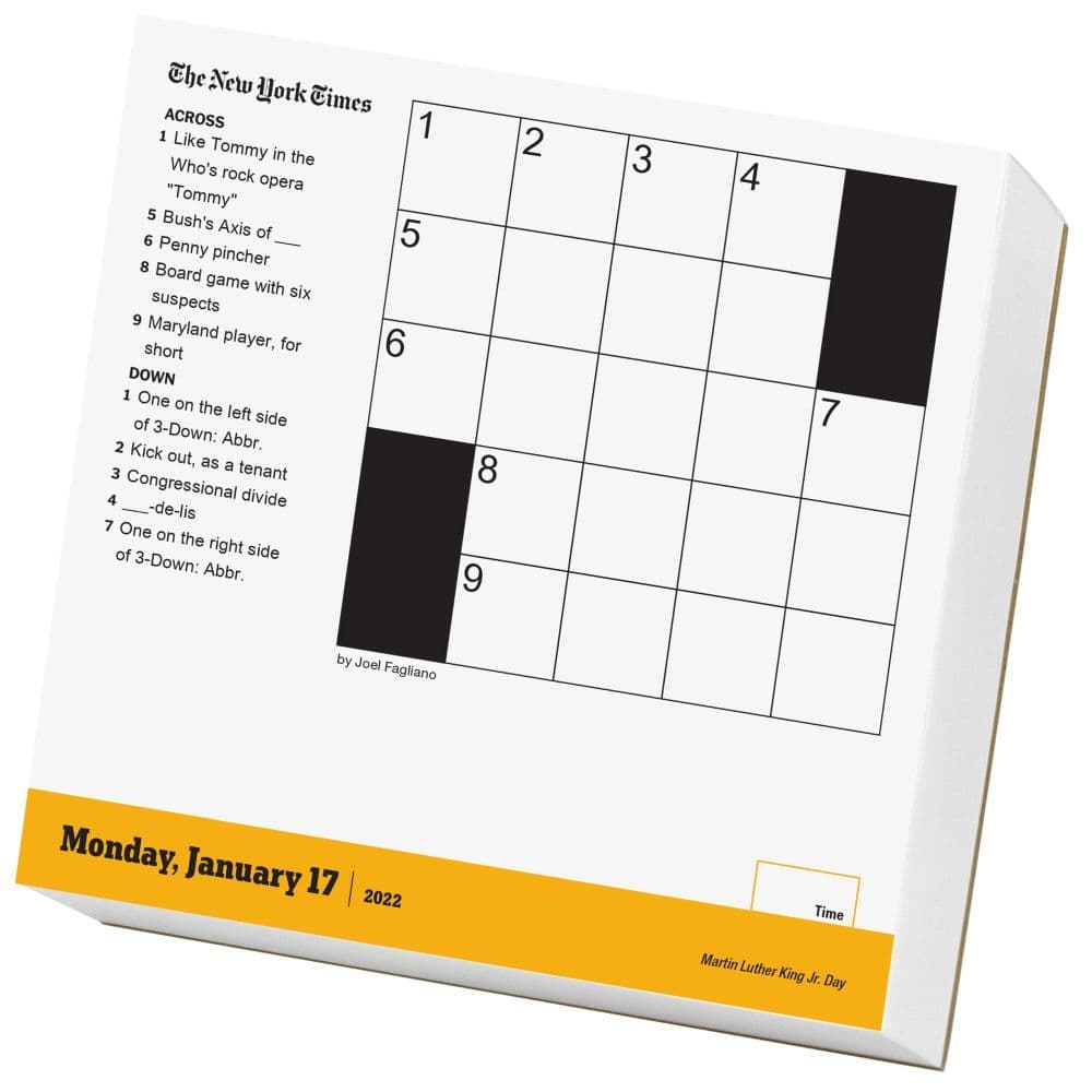 New York Times Mini Crossword 2022 PageADay Calendar