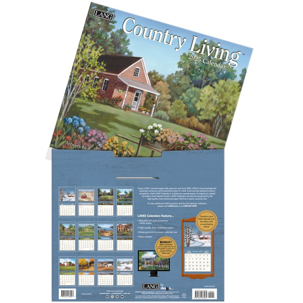 Country Living 2025 Wall Calendar by Colleen Eubanks