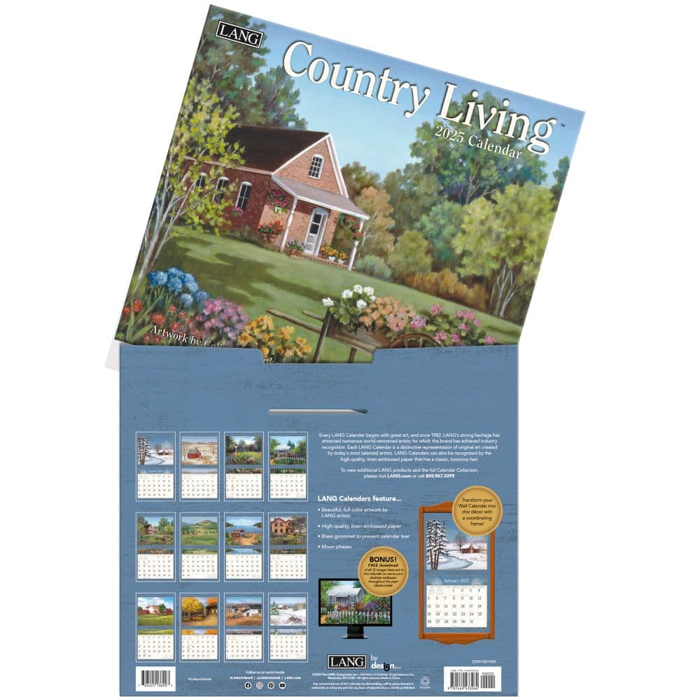 Country Living 2025 Wall Calendar by Colleen Eubanks_ALT3