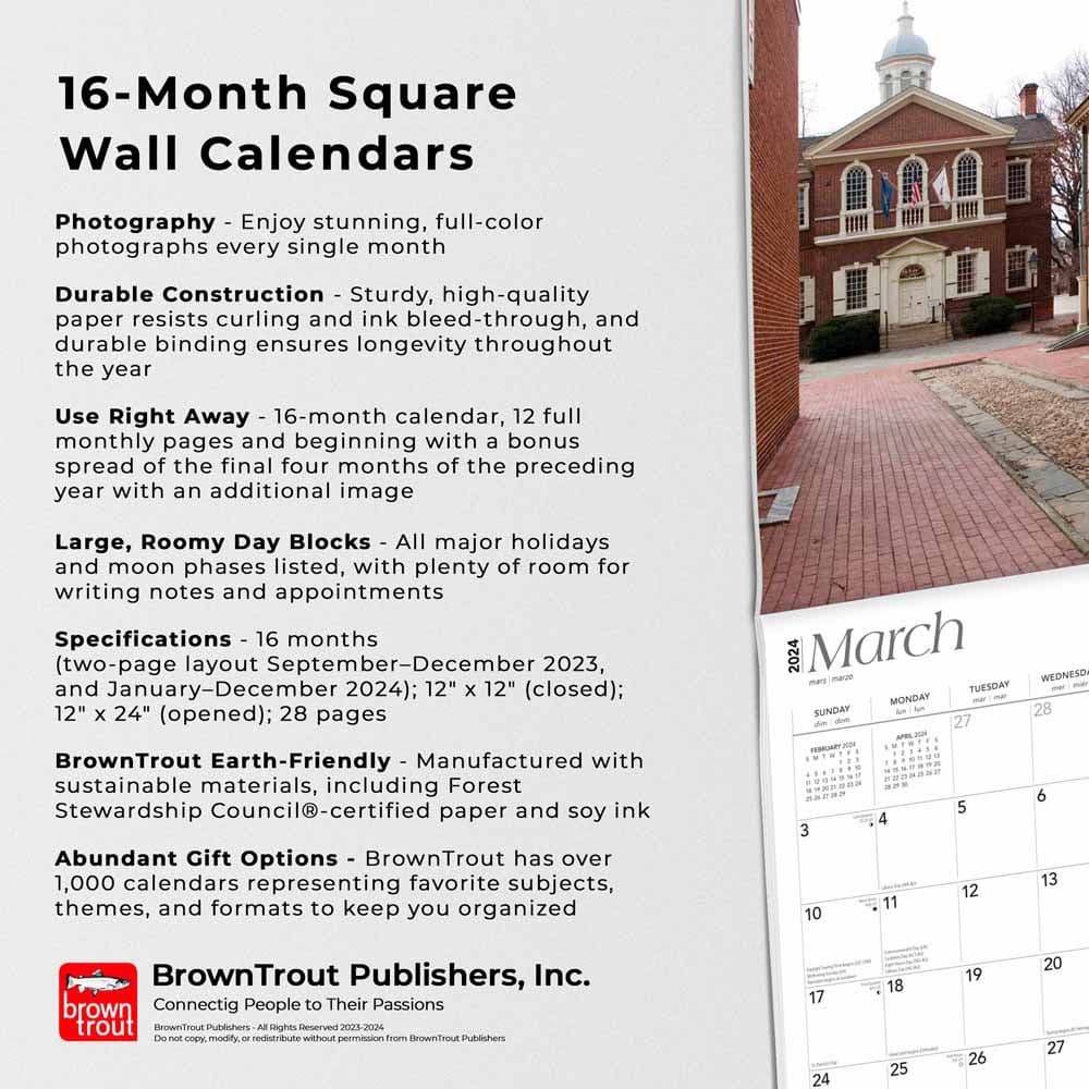 Philadelphia 2024 Wall Calendar