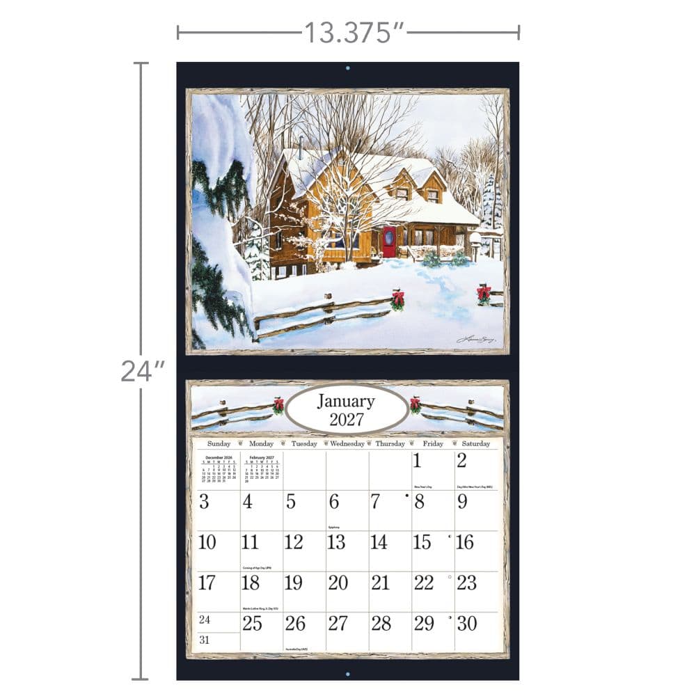 Country Welcome 2027 Wall Calendar by Laura Berry Third Alternate Image