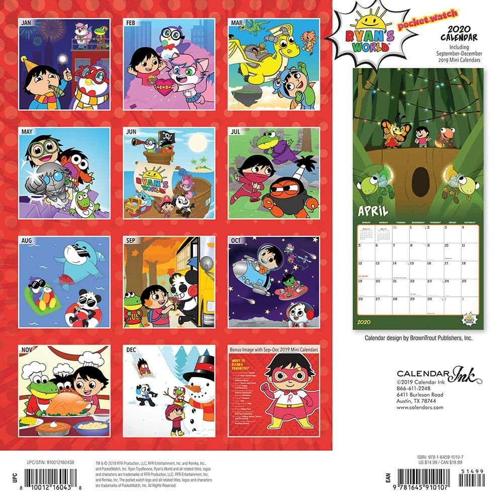 Ryans World Wall Calendar Calendars Com