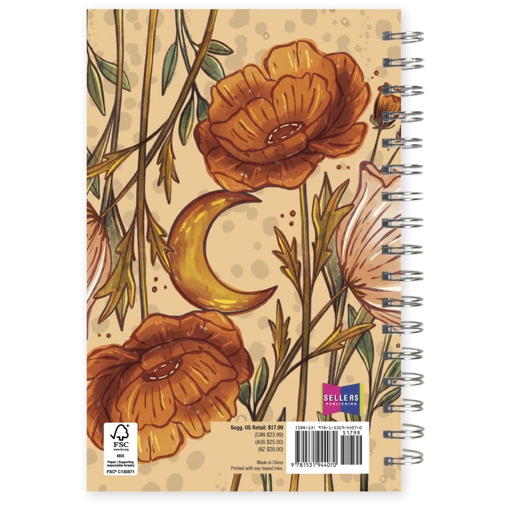Designer Moonlit Poppies Weekly 2026 Planner First Alternate Image