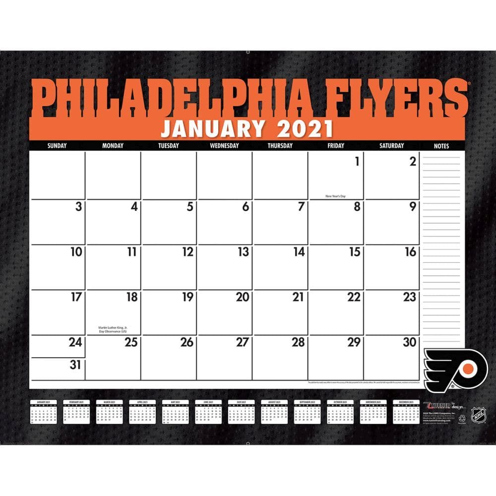 Philadelphia Flyers 2021 calendars