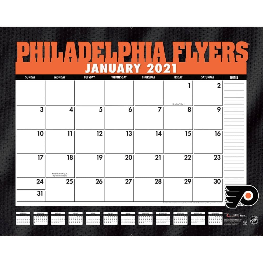 Philadelphia Flyers 2021 Calendars Sports Calendars