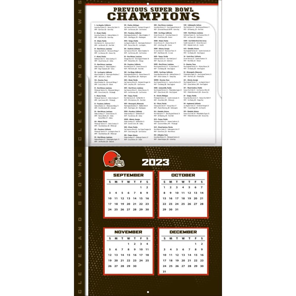 Cleveland Browns 2024 Wall Calendar