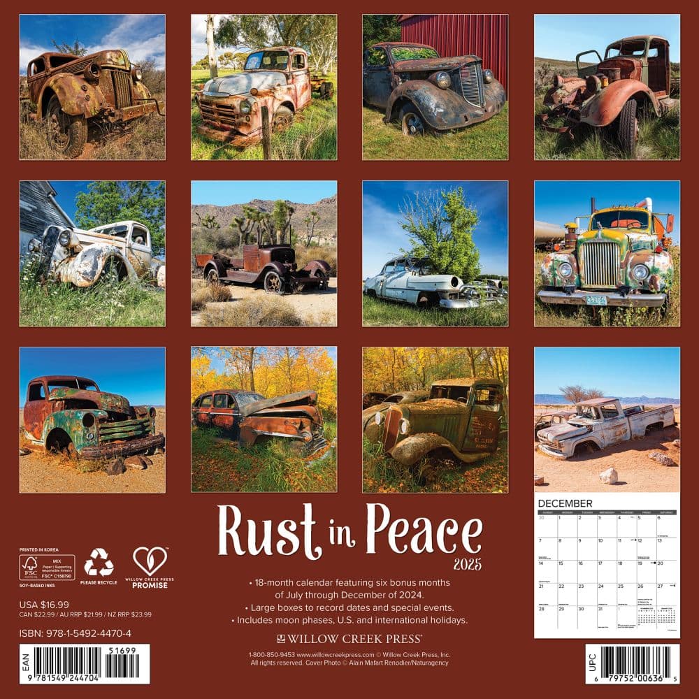 Rust in Peace 2025 Wall Calendar First Alternate Image width=&quot;1000&quot; height=&quot;1000&quot;