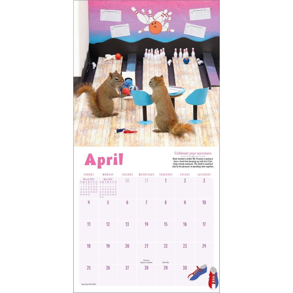Secret Life of Squirrels 2027 Mini Wall Calendar Second Alternate Image