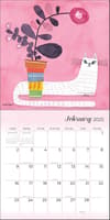 image Feline 2025 Wall Calendar pink