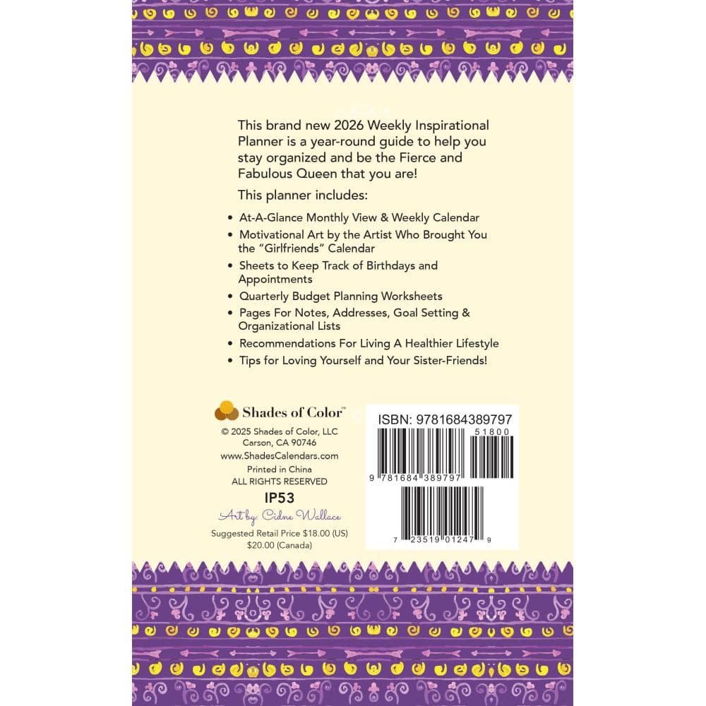 Sistah Down Weekly 2026 Planner First Alternate Image