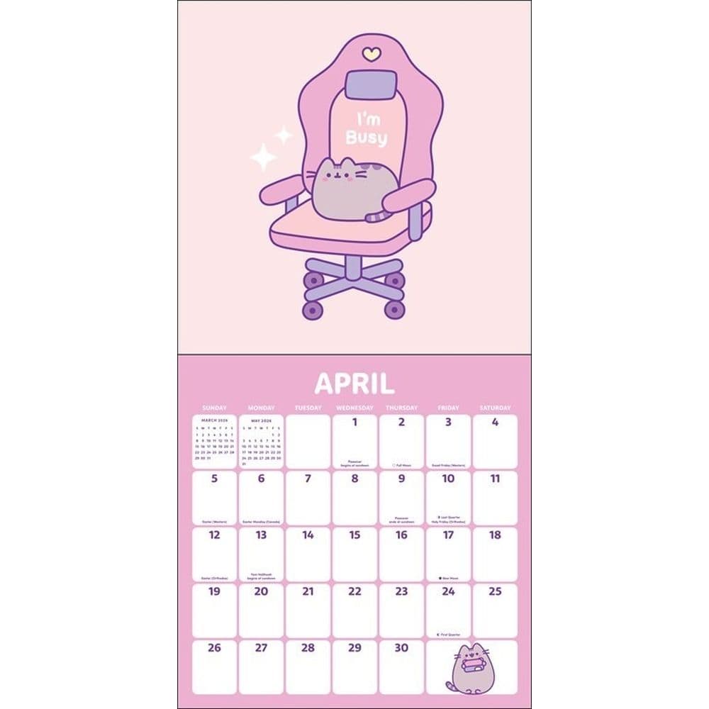 Pusheen 2026 Wall Calendar Second Alternate Image
