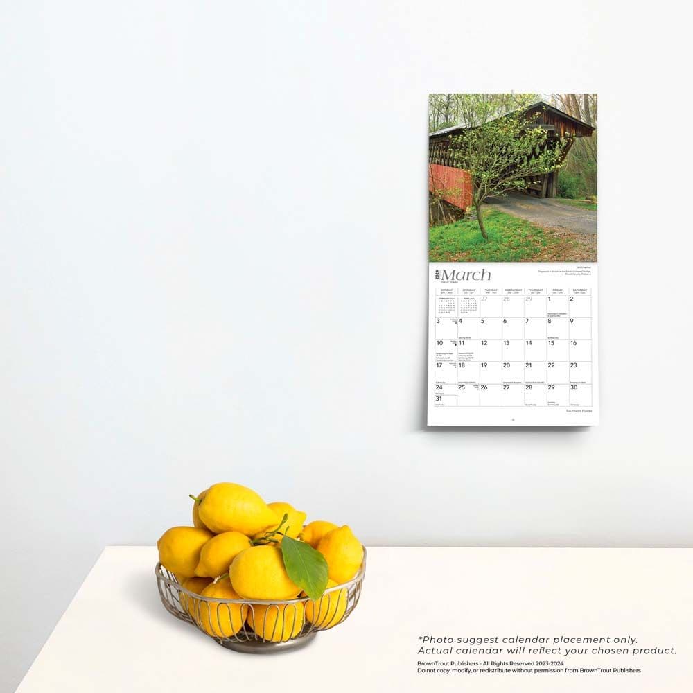 Southern Places 2024 Mini Wall Calendar Third Alternate  Image width=&quot;1000&quot; height=&quot;1000&quot;