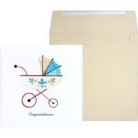 image Bassinet Baby Congratulations Card Main Product Image
