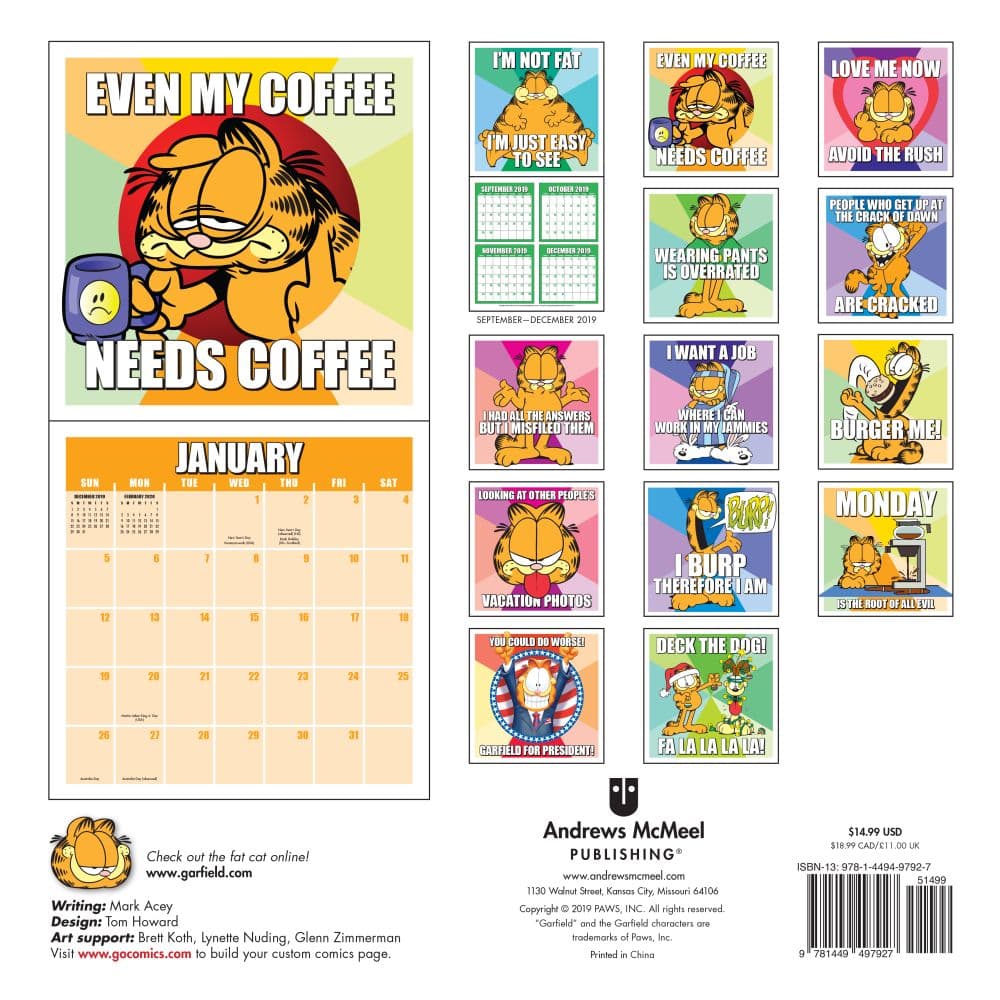 Garfield Wall Calendar
