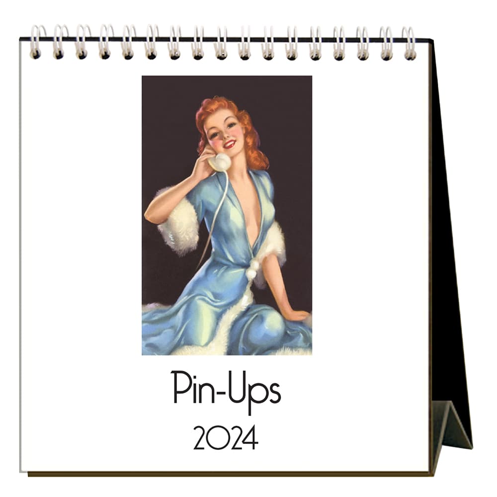 Pin Ups 2024 Easel Desk Calendar Calendars com