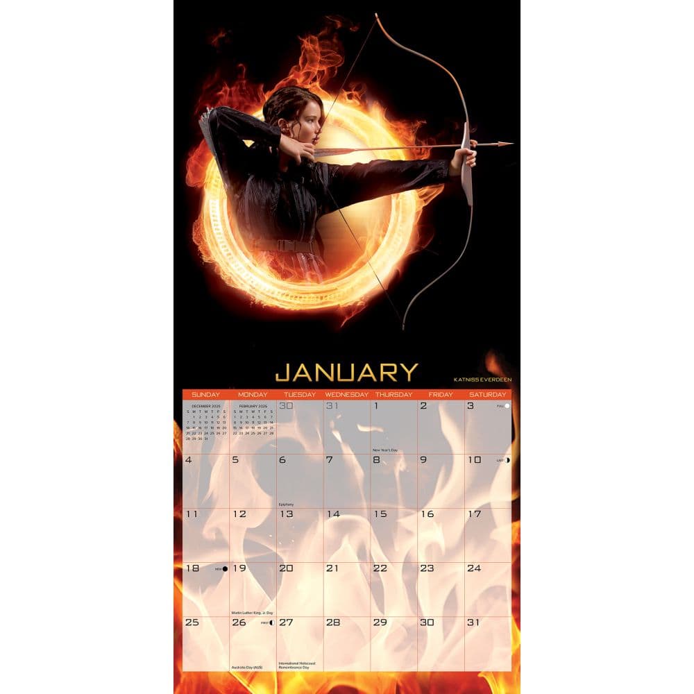 Hunger Games 2026 Wall Calendar Second Alternate Image