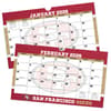 image NFL San Francisco 49ers 2026 Memomate Spiral Wall Calendar