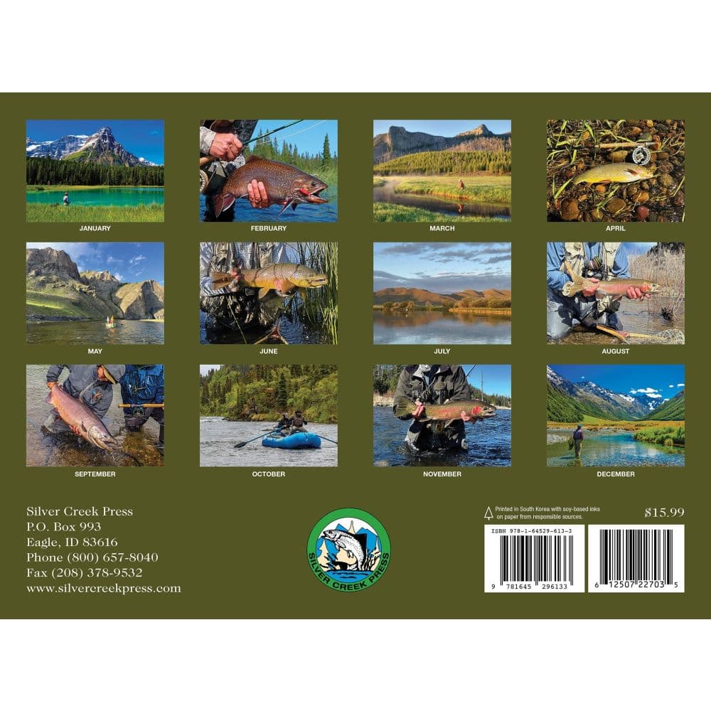 Trout Salmon &amp; Steelhead Fly Fishing 2027 Wall Calendar First Alternate Image