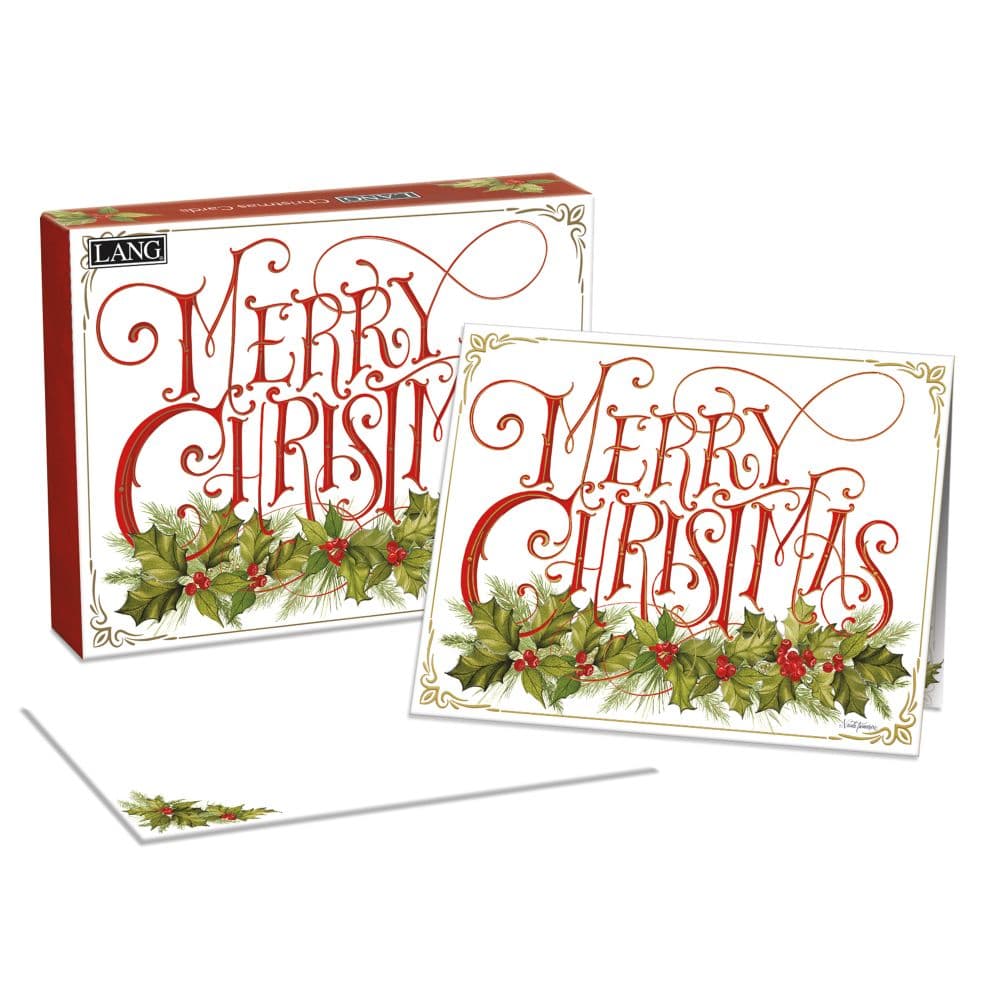 Christmas Holly by Nicole Tamarin Boxed Christmas Cards Main Image