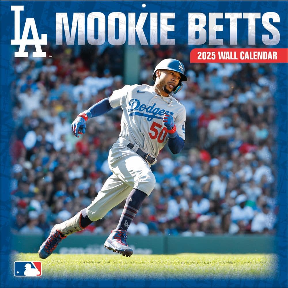 MLB Mookie Betts 2025 Wall Calendar