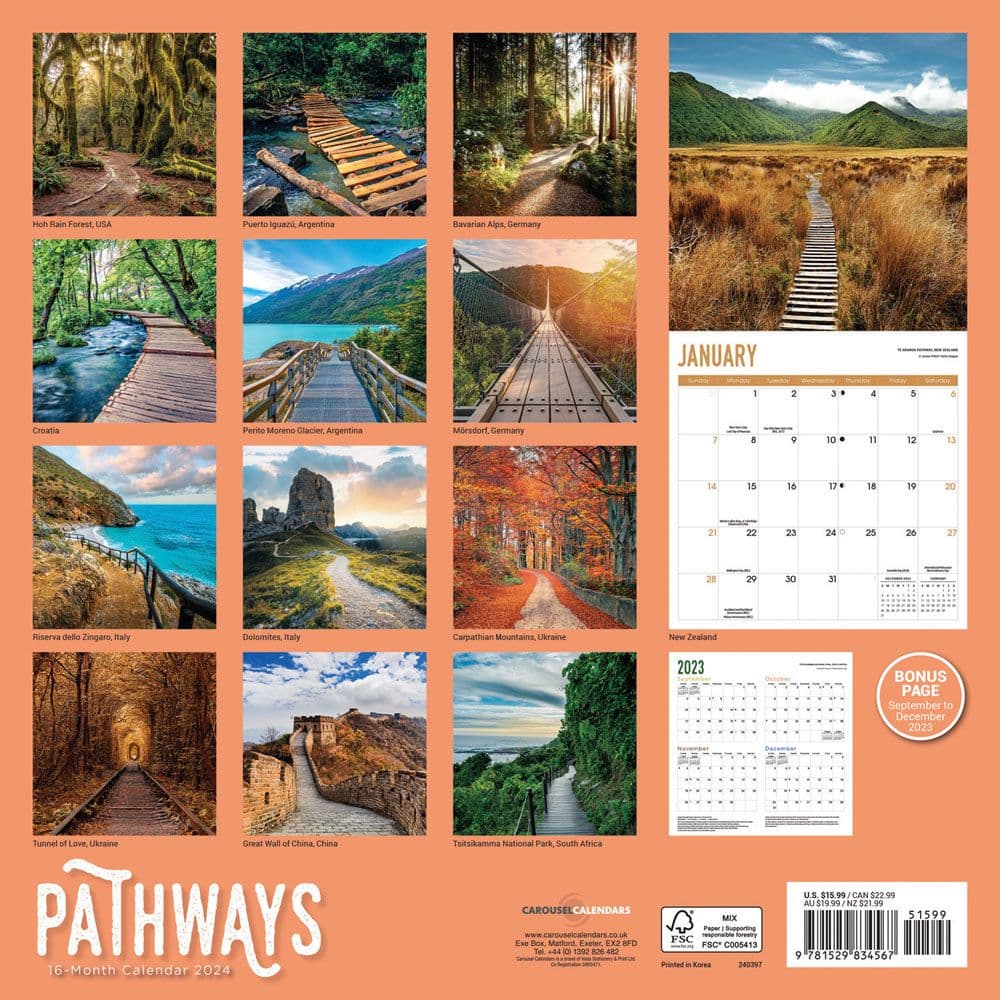 Pathways 2024 Wall Calendar