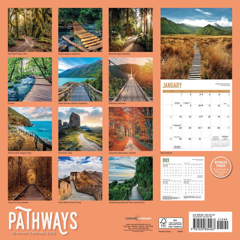 Pathways 2025 Wall Calendar