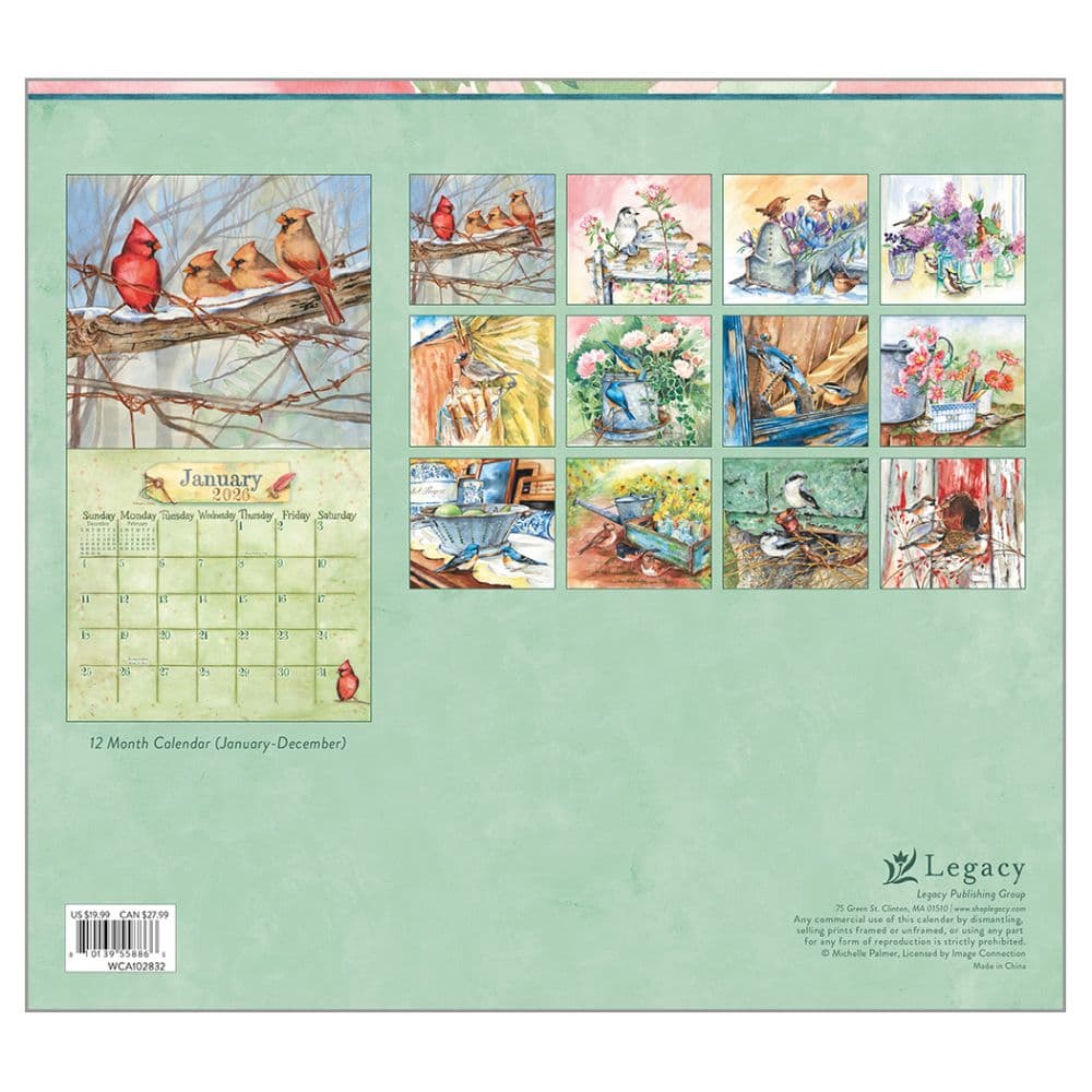 Outside My Window by Michele Palmer 2026 Wall Calendar First Alternate Image