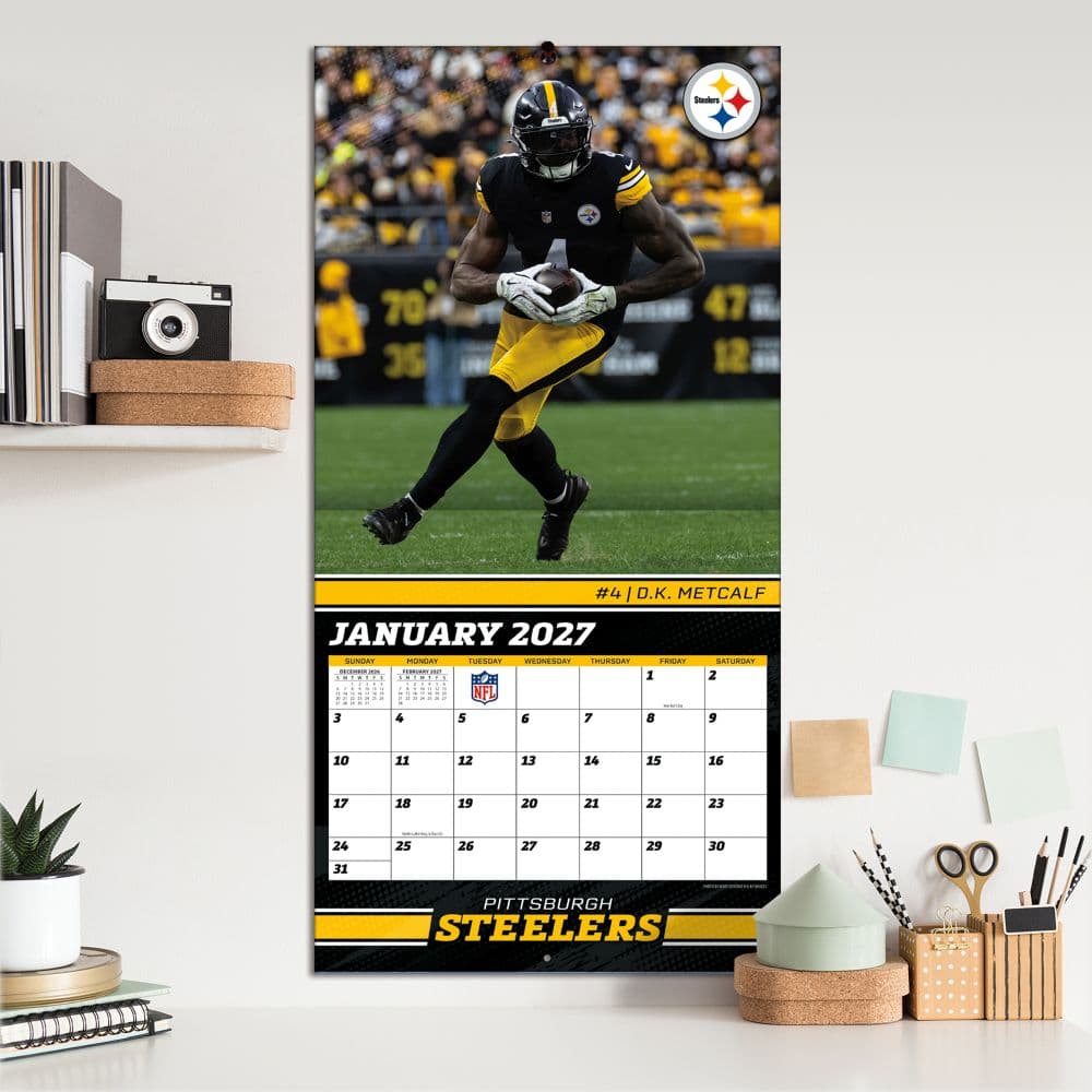 NFL Pittsburgh Steelers 2027 Wall Calendar Fifth Alternate Image