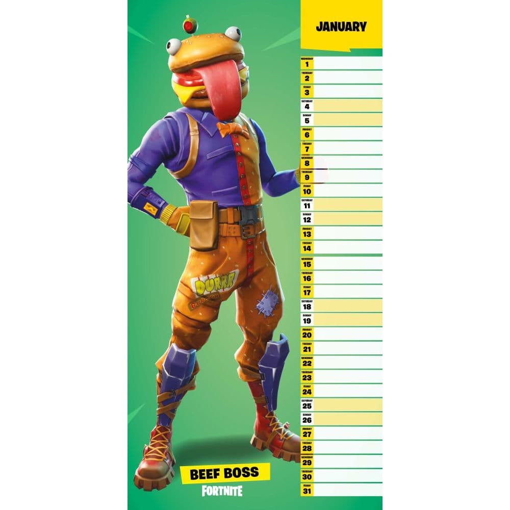 Fortnite Wall Calendar