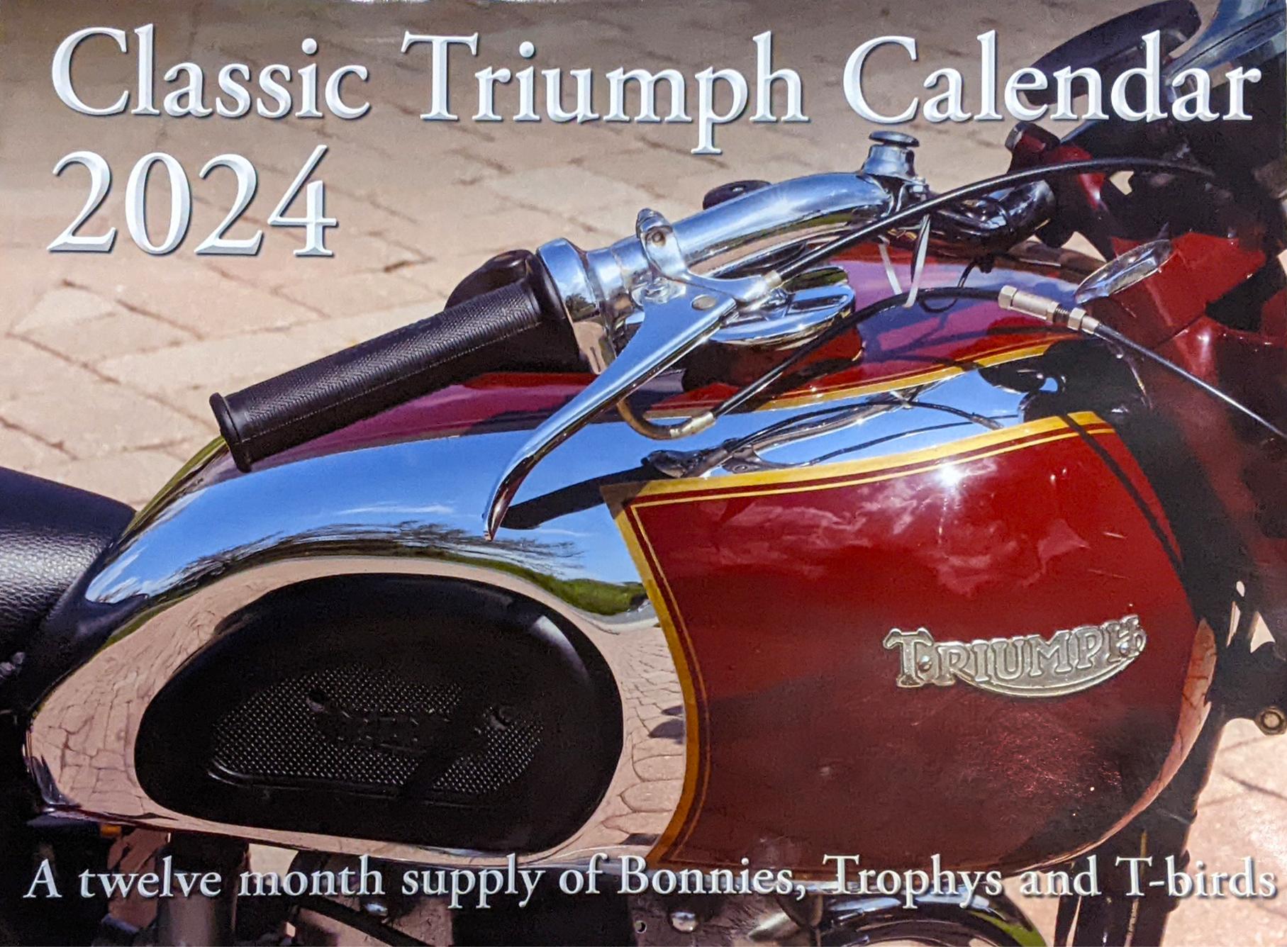 Triumph Motorcycle Calendar 2024 Raf Pearle