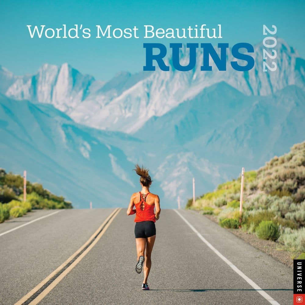 Worlds Most Beautiful Runs 2022 Wall Calendar