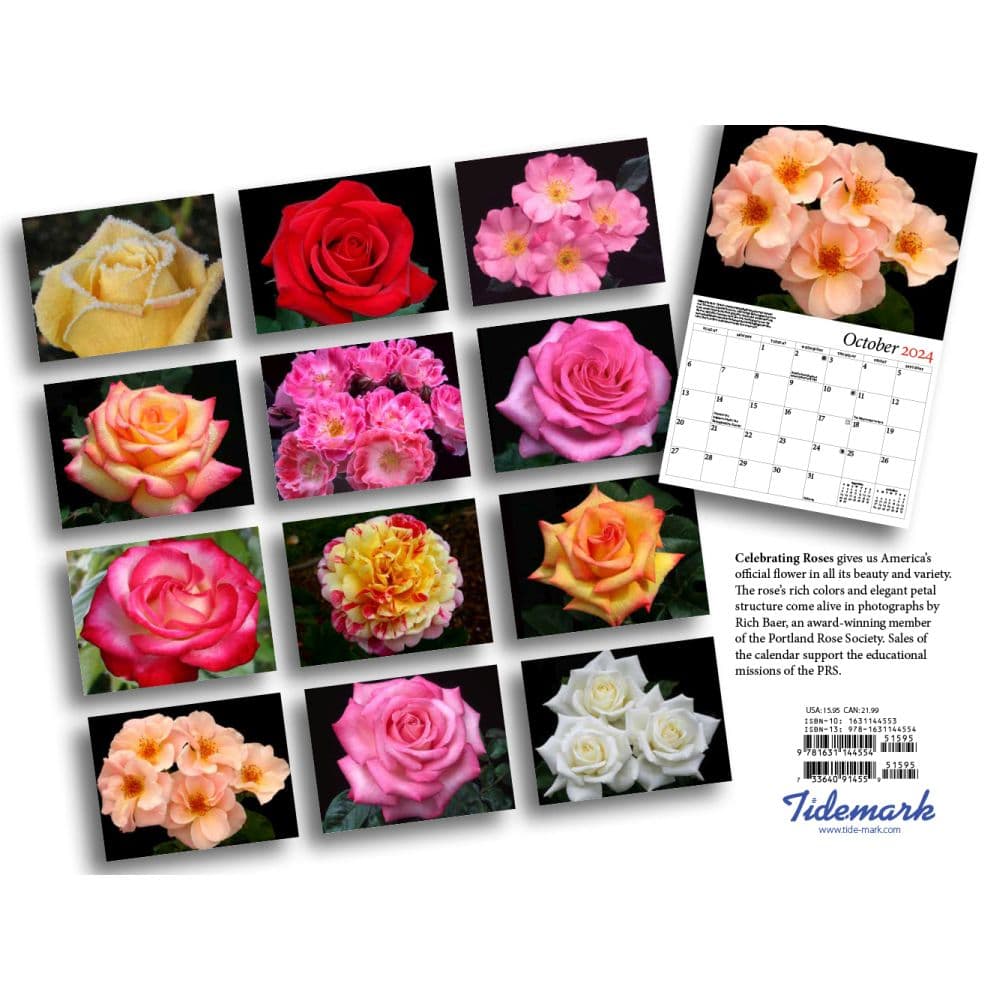 Roses Celebrating 2025 Wall Calendar