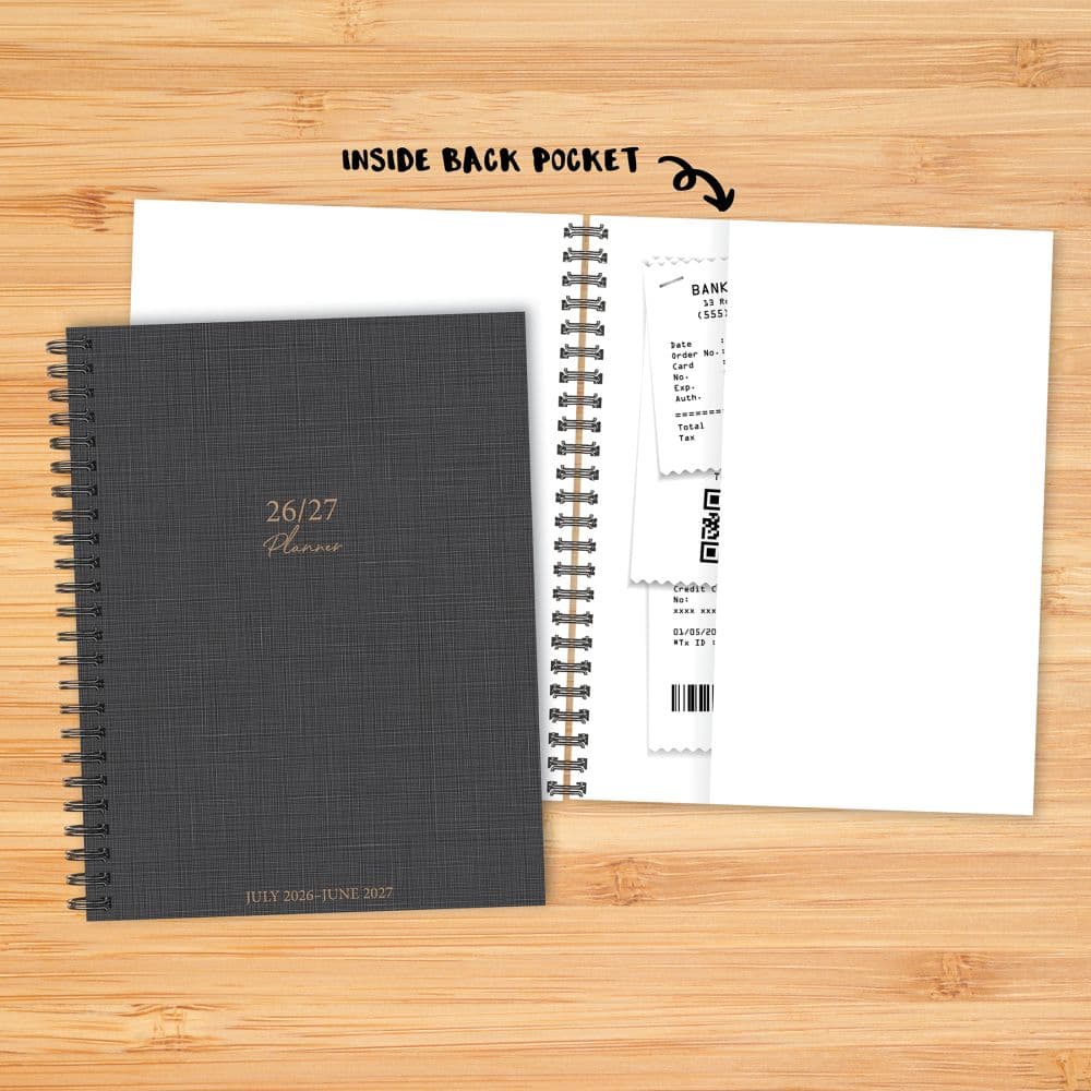Graphite Grid Academic 2027 Weekly Planner Fourth Alternate Image